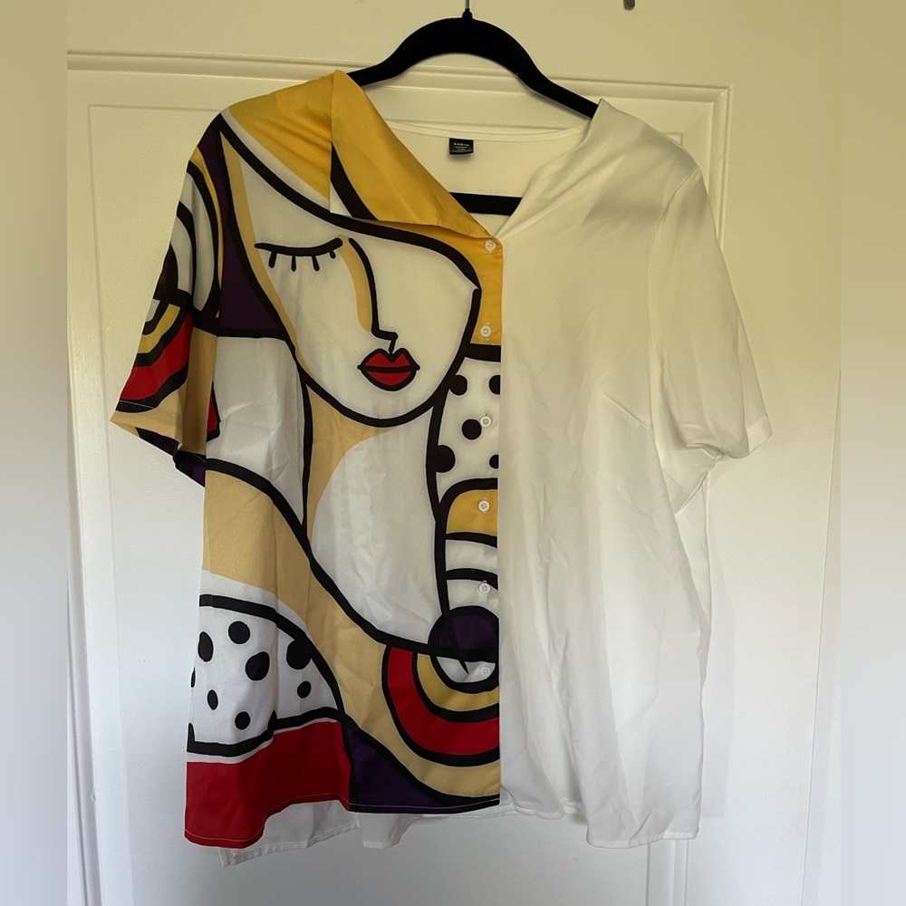 NWOT SHEIN modern top